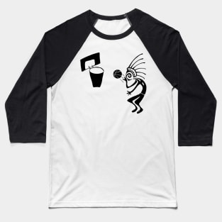 Kokopelli basketball black Baseball T-Shirt